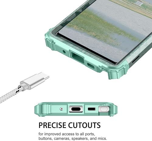 Miniatura 5 de Hekodonk Funda protectora híbrida para Samsung Galaxy Note 10, resistente a prueba de golpes, de plástico duro+goma de silicona, funda protectora