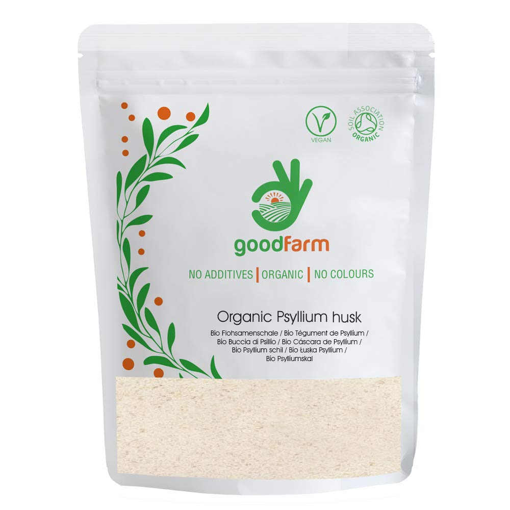Buy GoodFarm Organic Psyllium Husk 500g Certified Organic, Premium Quality 99 Purity