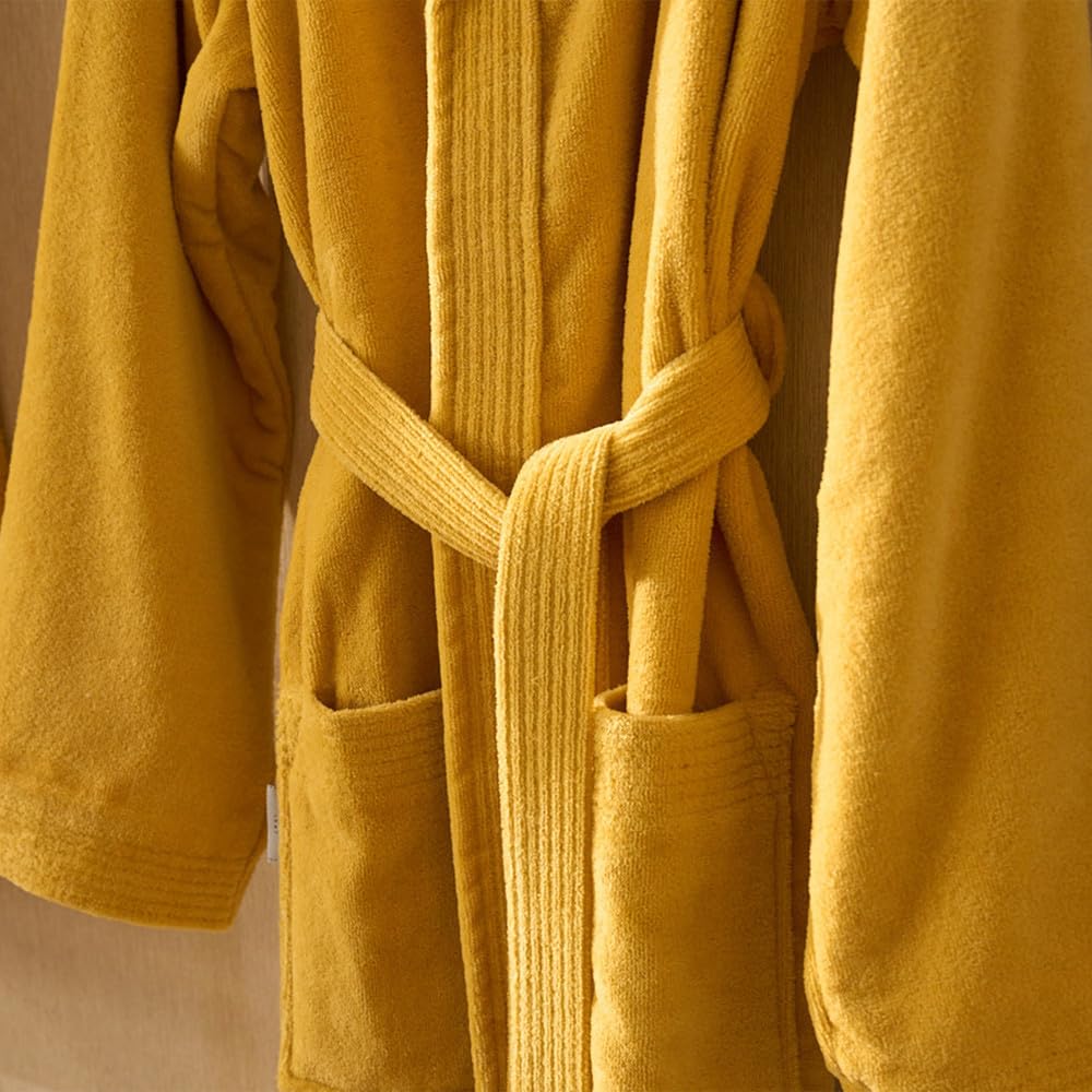LA MALLORQUINA Albornoz de Terciopelo - Basic LM | Unisex 100% Algodón 420 gr/m2 | Ideal para Baño, Pisicina, Hoteles, Spa