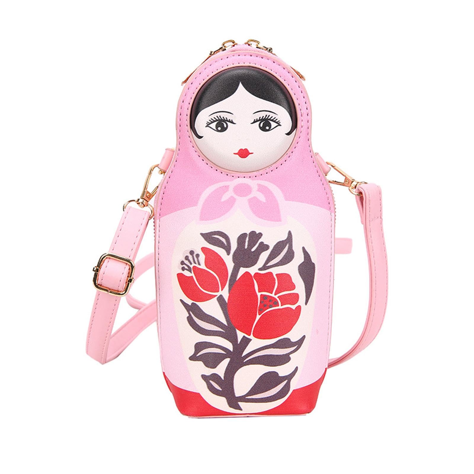 heavenglow Russian Dolls Cross Bag Casual Shoulder Bag for Fishing Climbing Trekking-picture-10