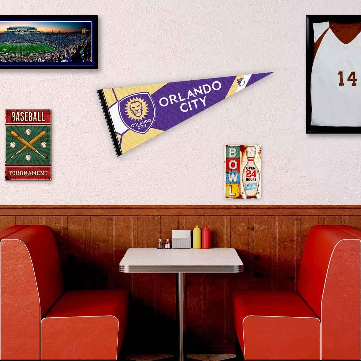 Orlando City Soccer Club Pennant Flag Banner - Image 3