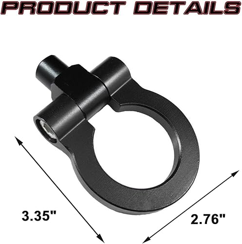 Miniatura 2 de Xotic Tech Sport Track Racing Style CNC Aluminio Tornillo de remolque Parachoques delantero compatible con Mazda 3 6 CX-5 MX-5 o Cadillac XLR o