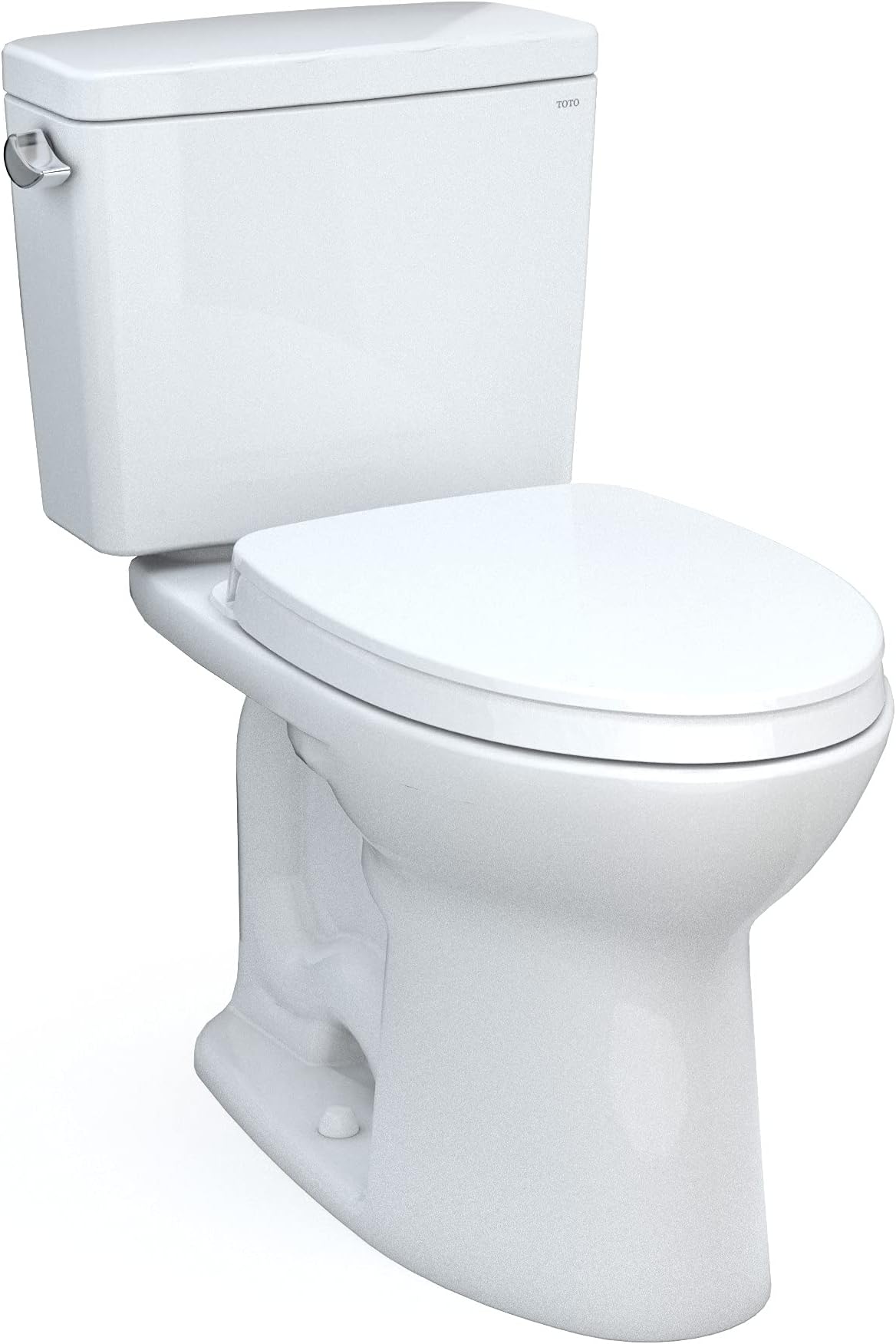 Drake Two-Piece Elongated 1.6 GPF TORNADO FLUSH Toilet with CEFIONTECT and SoftClose Seat, WASHLET+ Ready, Cotton White - MS776124CSG#01