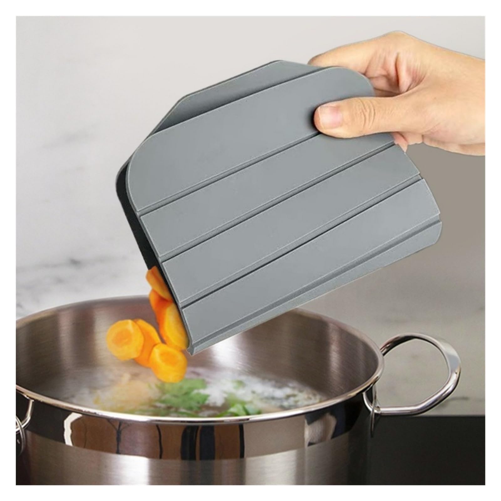 Tabla De Silicona Tabla de cortar de cocina plegable de doble cara, almohadilla for exteriores, versátil for el hogar, Camping, apartamento, mostrador(Black)