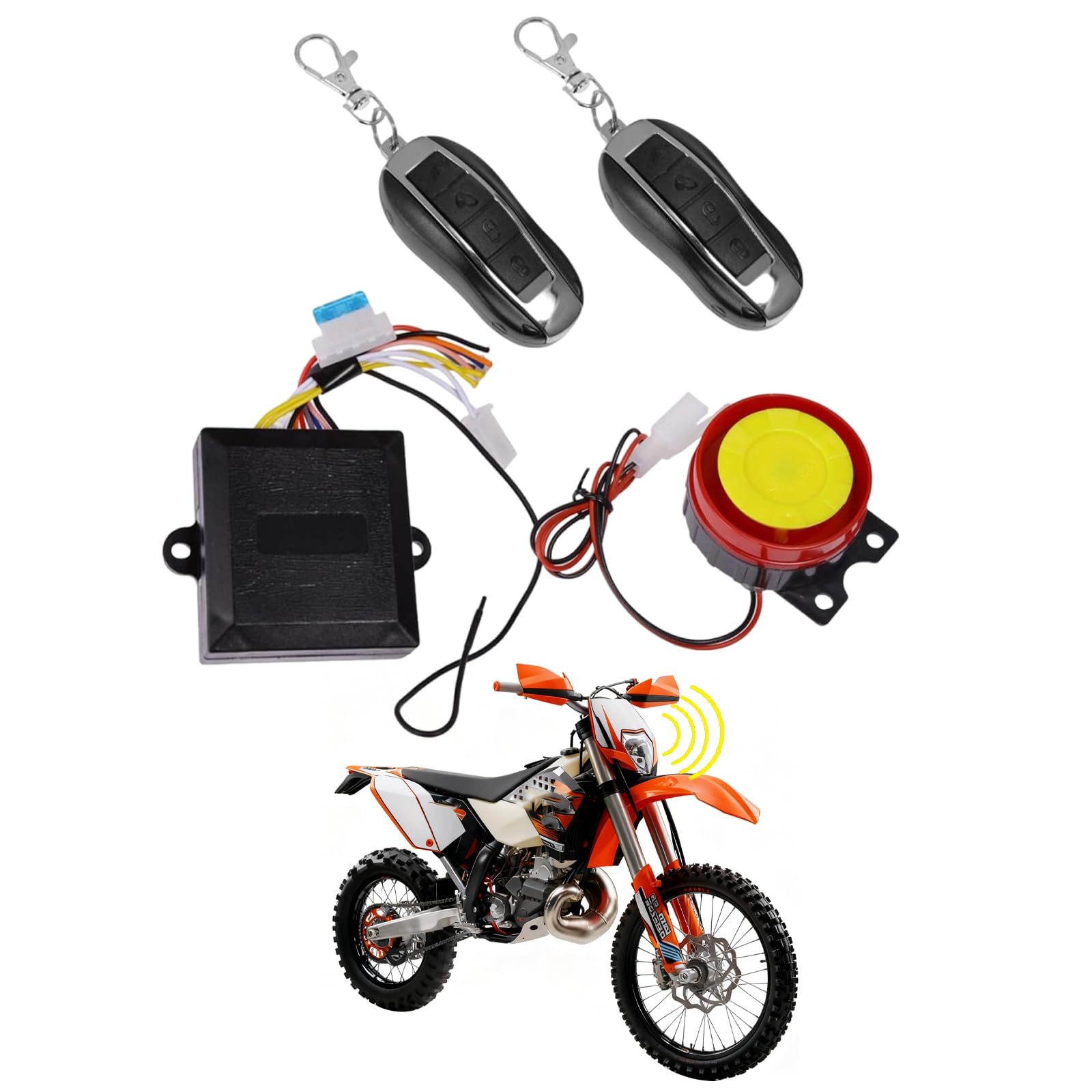 Amazon.com: MDEOOSKY Motorcycle Anti-Theft Alarm System Dual