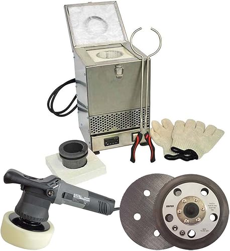 Hardin HD-CS1 Kit de fundición de metal y joyas para bricolaje, incluye horno de fusión eléctrico, amortiguadorpulidor de alta resistencia y