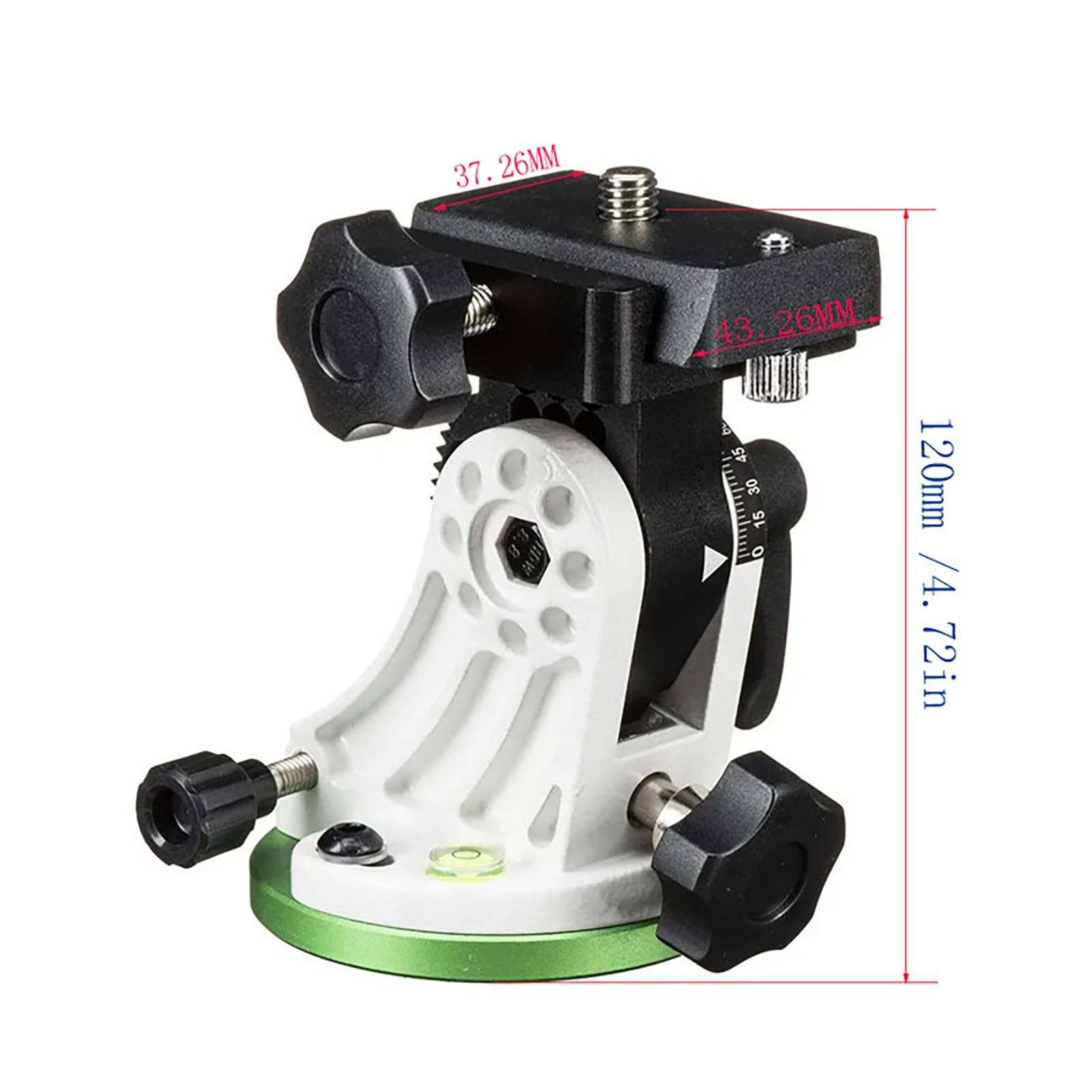 Support de Base pour télescope, siège de télescope, réglage en Latitude de 0 à 90 degrés, pour Le Suivi astronomique et la Photographie Professionnelle de Champs stellaires.(White)