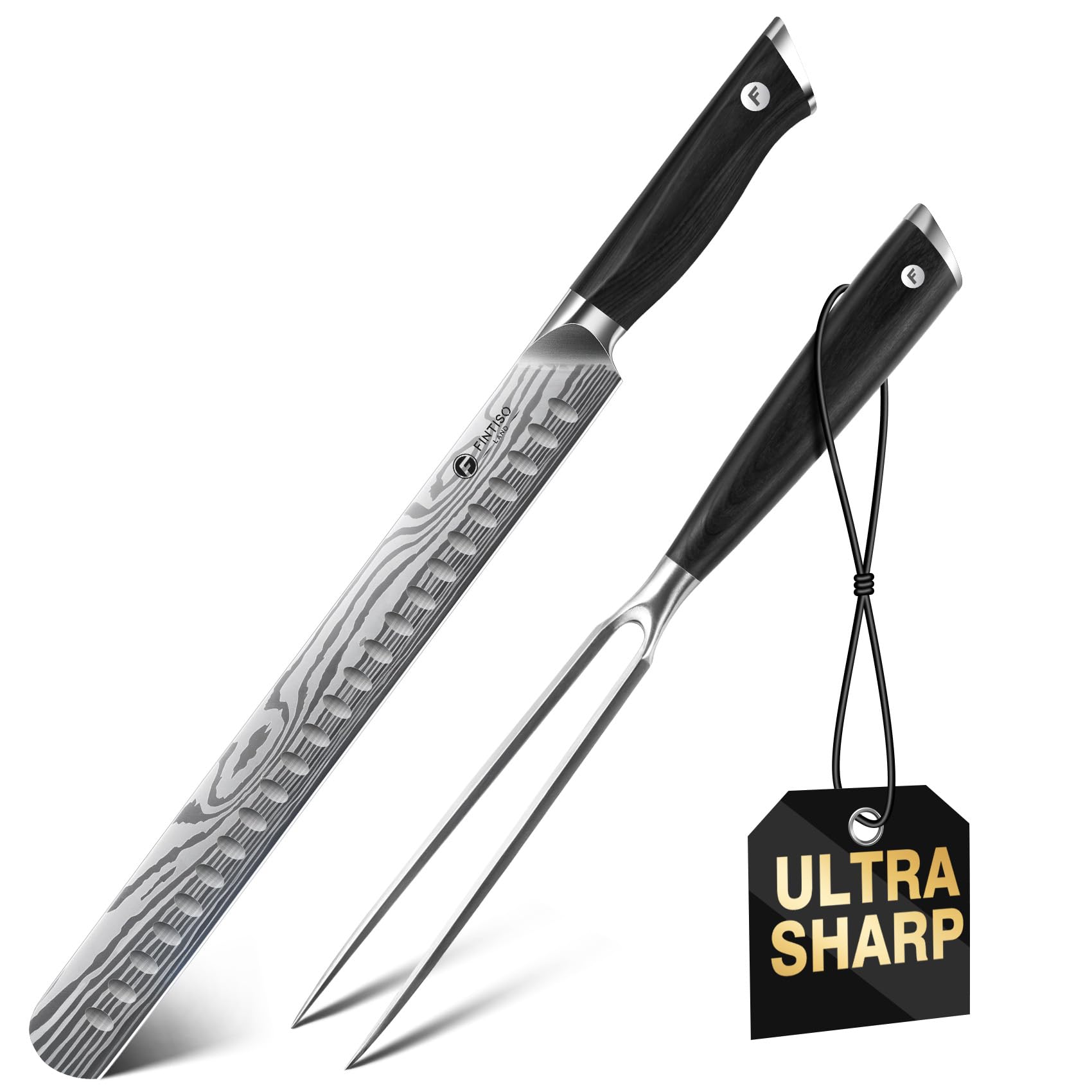 FINTISO 8 Inch Japanese Chef Knife,2026 New Upgrade Kitchen Knife High CarbonJapanese Powder Steel Kitchen Knife with Ergonomic Sakuragi Handle Chef Knives Set — Amazon image 11
