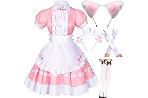 Adorable Pink Maid Cosplay Set