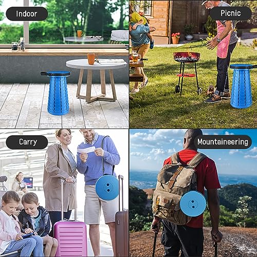 Image of Portable & Lightweight Foldable Camping Chair for Adults, Heavy Duty Folding Stool with Adjustable Shoulder Strap, Perfect for Picnic, Beach, Backyard, and World Cup 2026 Sporting Events