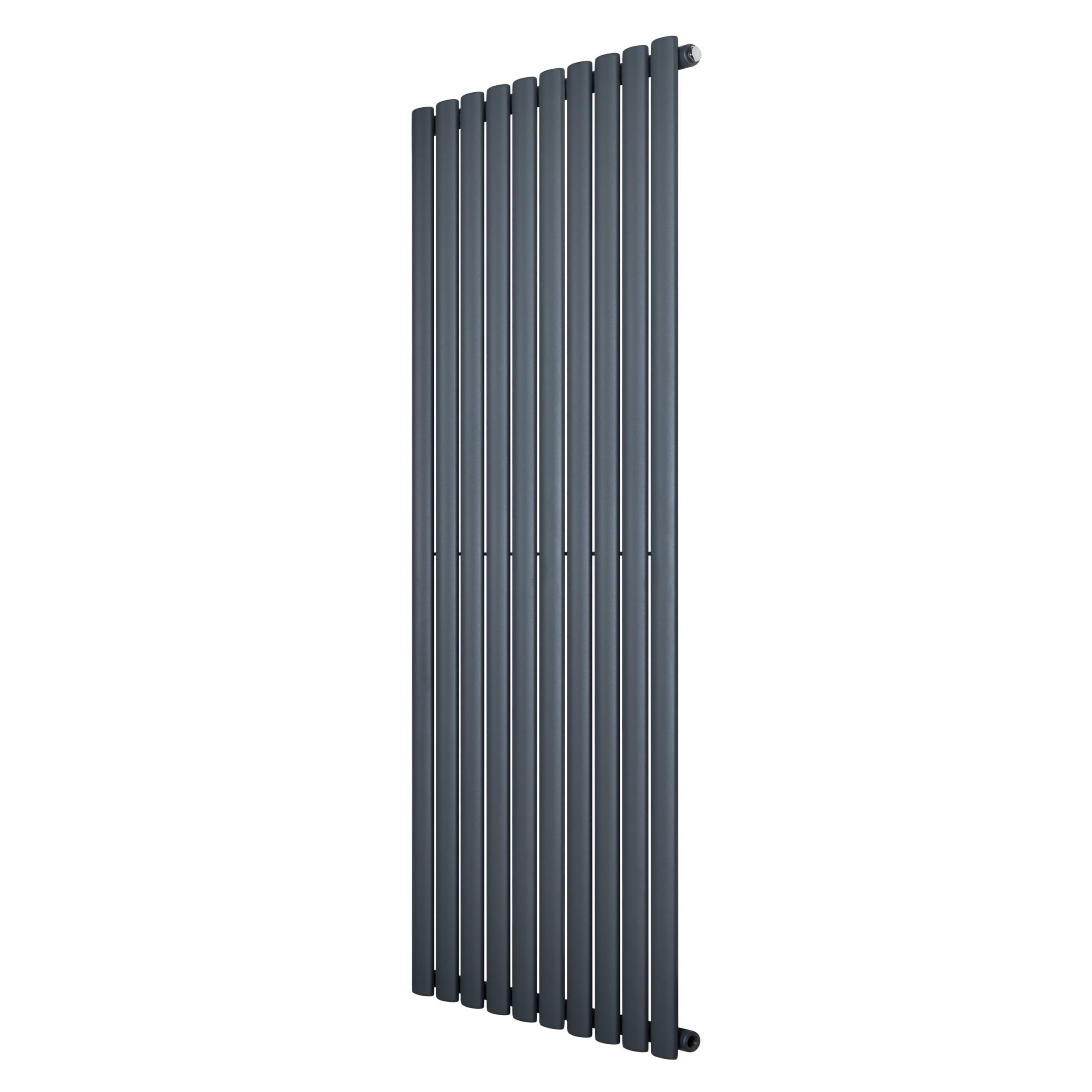 Monstershop Unisex Grey Oval Single Column Radiator - 1600 X 600Mm - Anthracite