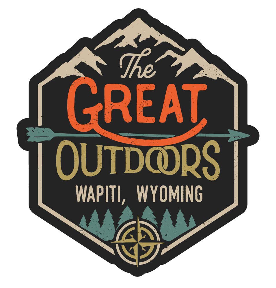 R and R ImportsWapiti Wyoming The Great Outdoors Design 2-Inch Vinyl Decal Sticker