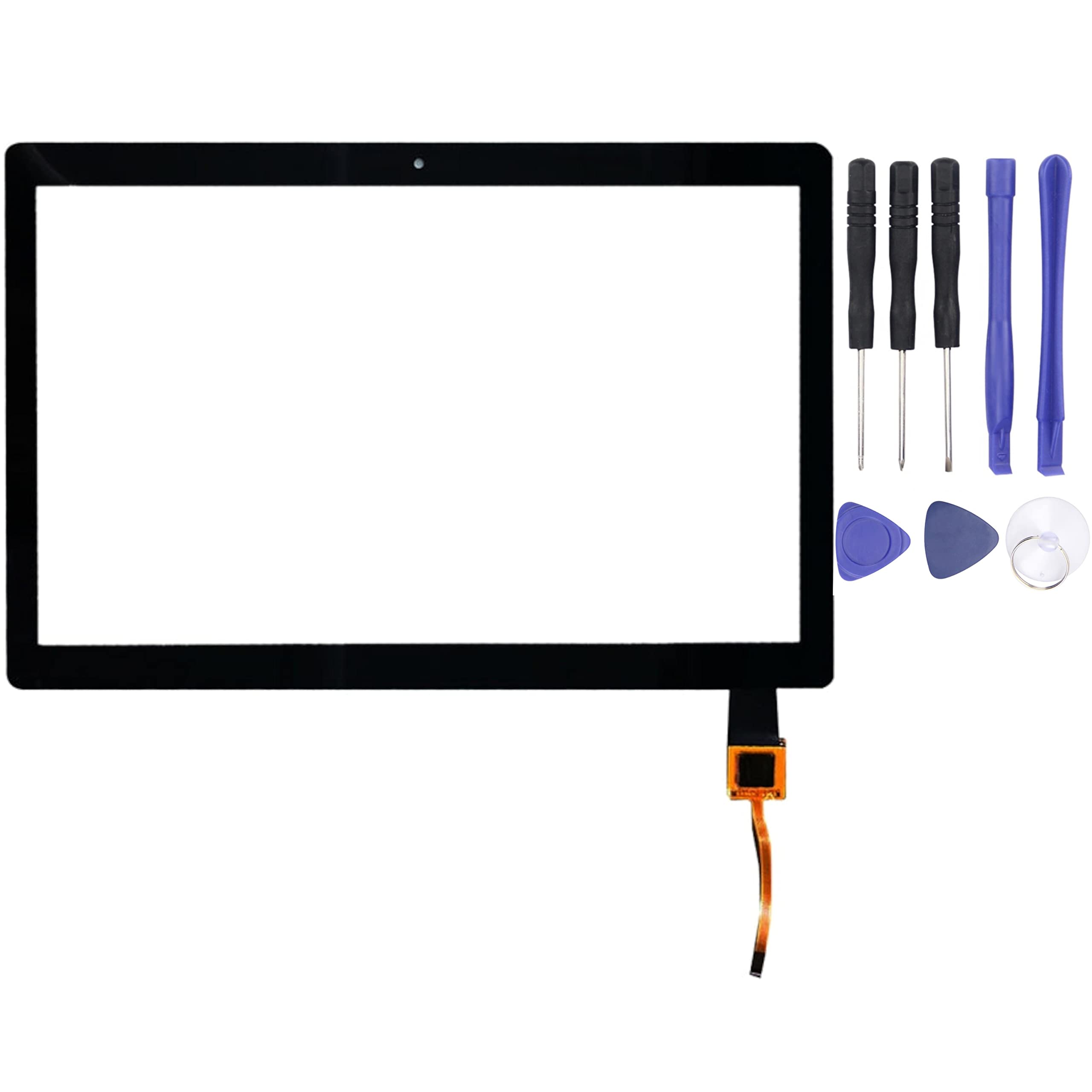 For Lenovo Tab M10 HD TB-X505 X505F X505L 10.1 inch Touch Screen Digitizer Glass Lens Replacement Repair Kit Black (LCD Not Included)