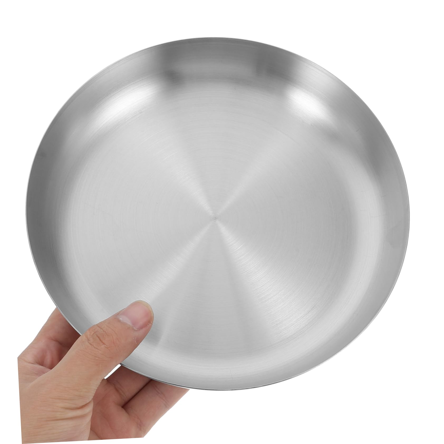 SOESFOUFU Unbreakable Stainless Steel Plates Lightweight Portable for Bbq Camping and Outdoor Dining