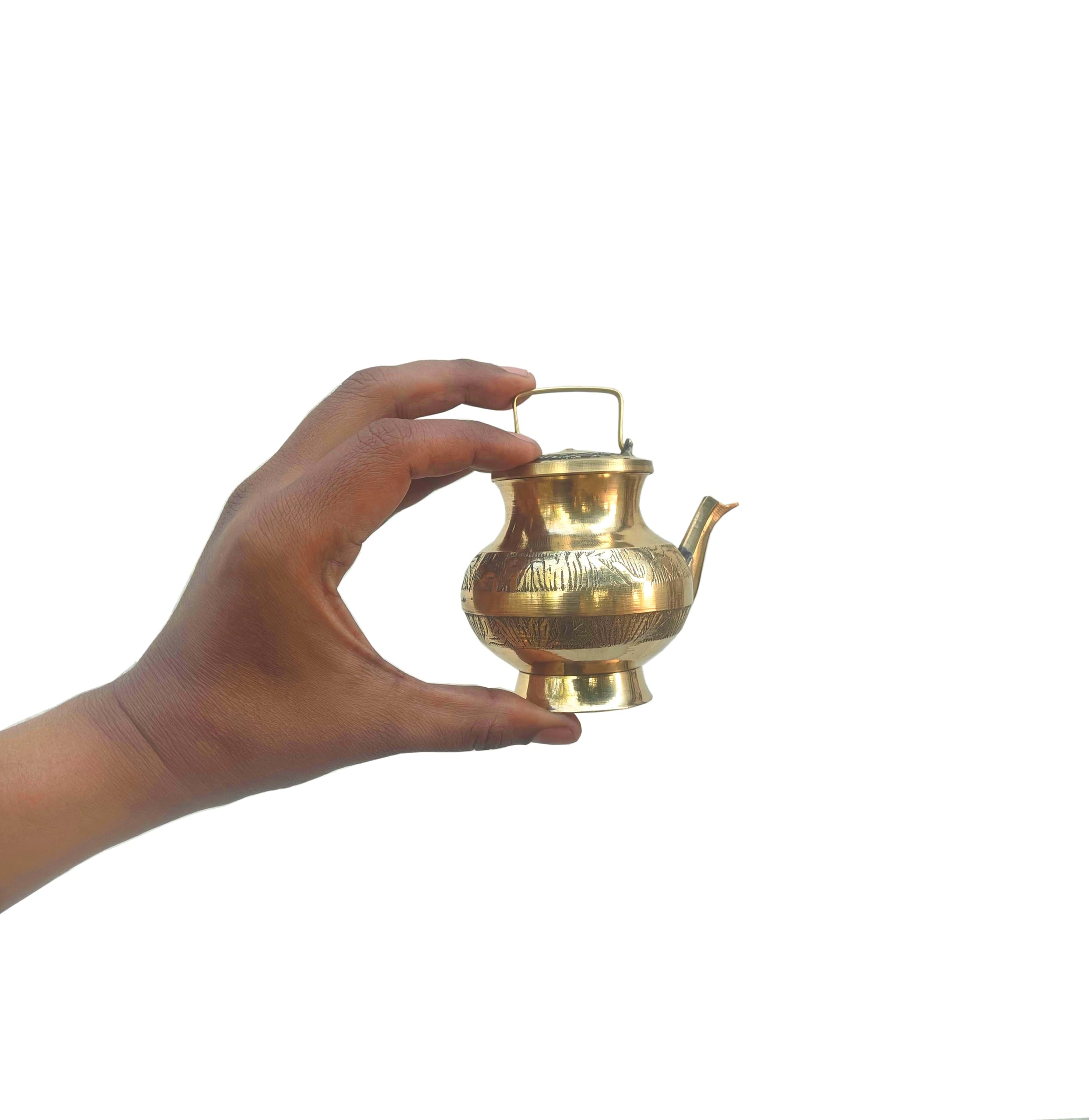 SHINDE EXPORTS brass holy water pot lota for pooja kamandalu indian brass pooja items
