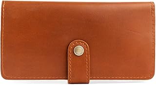 Portland Leather Goods Women's Bifold Wallet – Slim Design with Secure Snap, 8 Card Slots & Interior Zipper Pocket – Honey