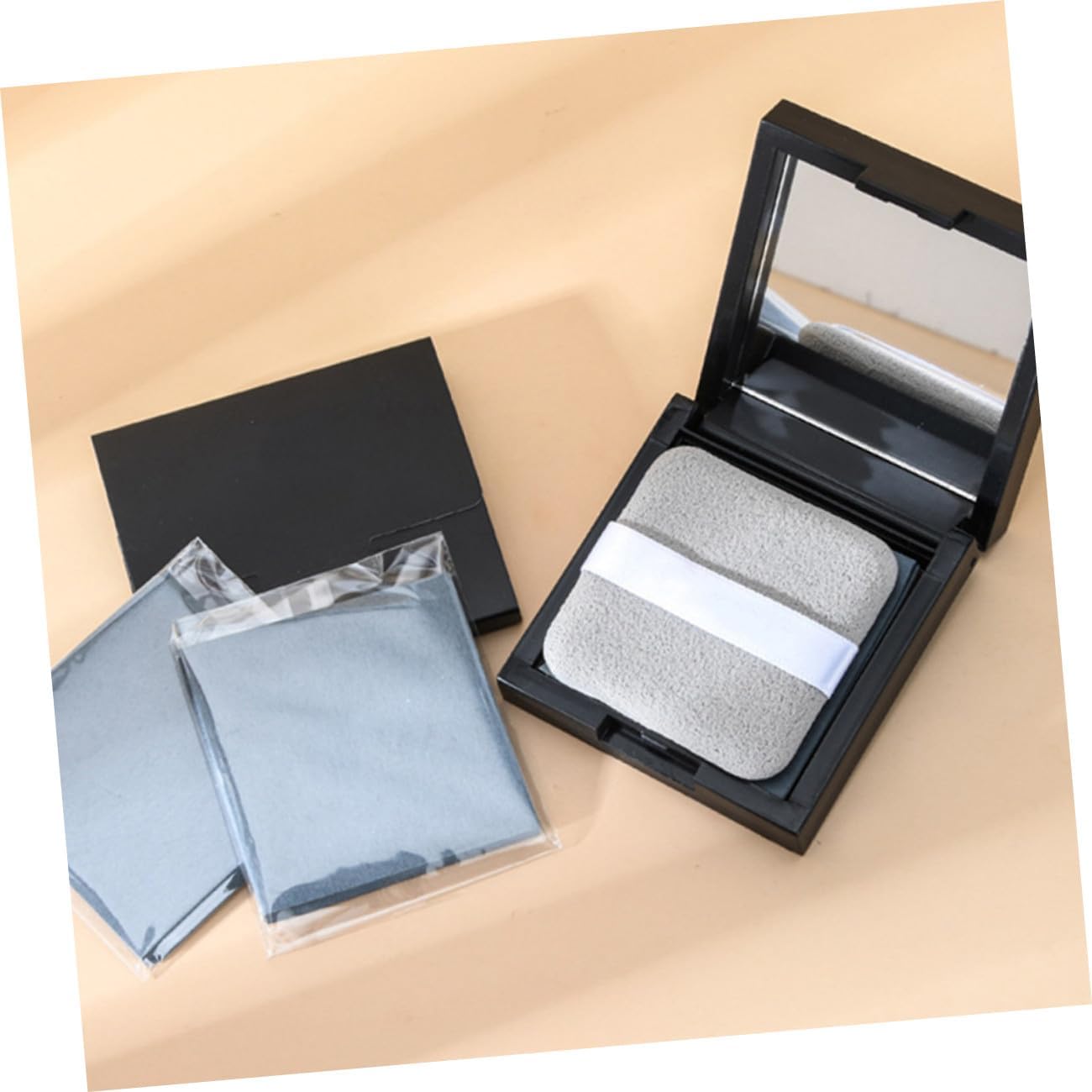 GALPADA Oil Absorbing Facial Blotting Paper with Mirror Compact for Women Oil Control Tissues for Oily and Combination Skin Makeup Friendly Portable and Easy to Use