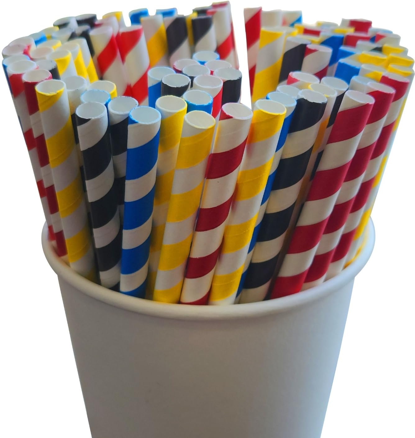 ASTRELLA Straight Drinking Straws | Multicolor Disposable Straws for Beverages | Pack of 100 |