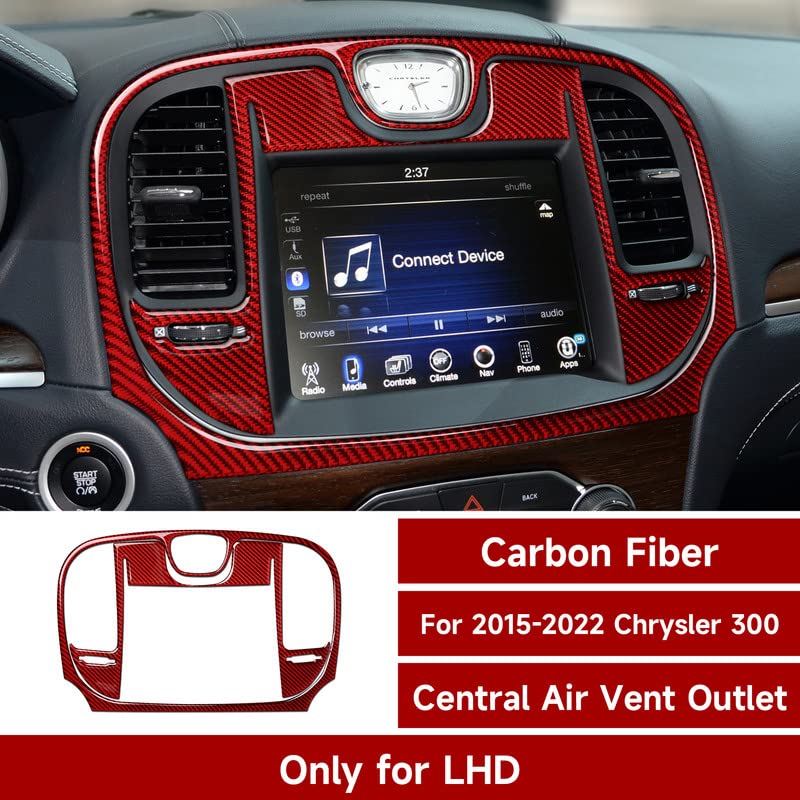 Image of Central Air AC Outlet Vent Decals for 2015-2023 Chrysler 300 / 300C / 300S / Limited /Touring Accessories Interior Stickers
