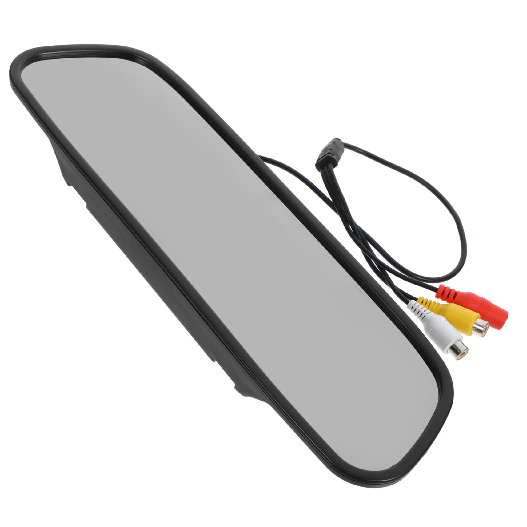 Operitacx Monitor de Espejo Retrovisor de Pantalla LCD de Entradas Cámara DVD Instalación Compatible con Vehículos SUV y Camiones