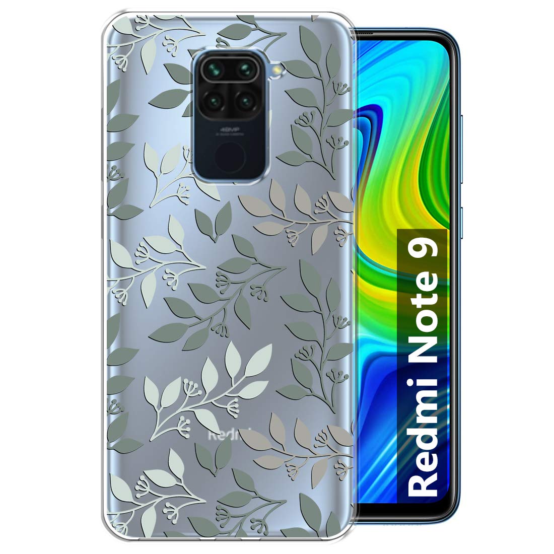 Fashionury Back Cover for Redmi Note 9 Designer, Printed, Transparent, Flexible, Silicone - V021 (B08FZBHV99) Amazon Price History, Amazon Price Tracker