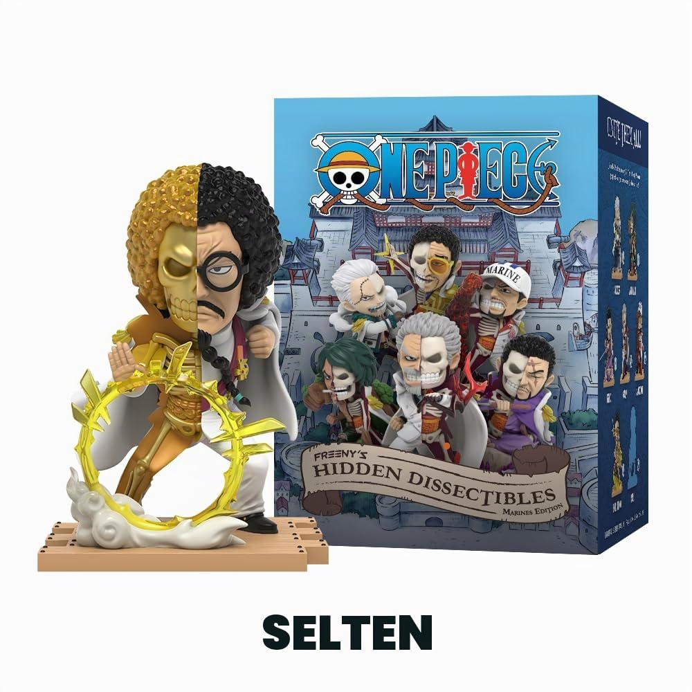 Mighty Jaxx Freeny's Hidden Dissectibles One Piece Serie 8 Marines Edition Blind Box Sammelfiguren | Versiegeltes Tablett mit 6 Stück – enthält keine Duplikate