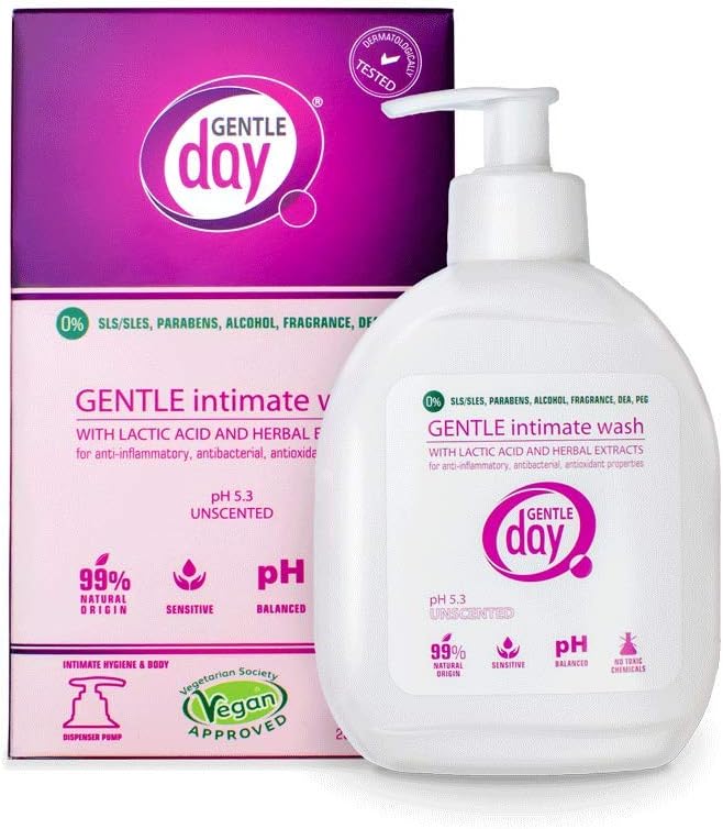 Gentle Intimate Wash – for Sensitive Skin, Daily Hygiene and Body Care - Certified Vegan and Eco-Friendly - Ph-Balanced (250 Ml)