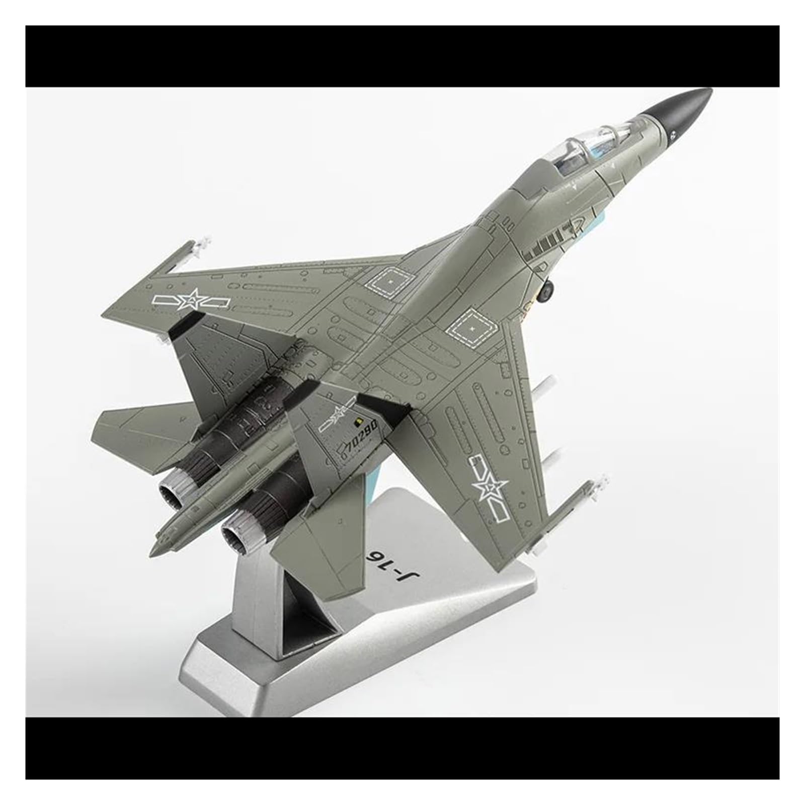 Modello di Aeroplano Metallo Aereo Da Caccia Biposto J-16 In Scala 1:100, In Lega Pressofusa Modello Militare Collezione Statica Regalo Hobby Giocattolo