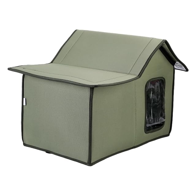 Refugio para gatos, tienda de campaña para casa de gato con película de aluminio