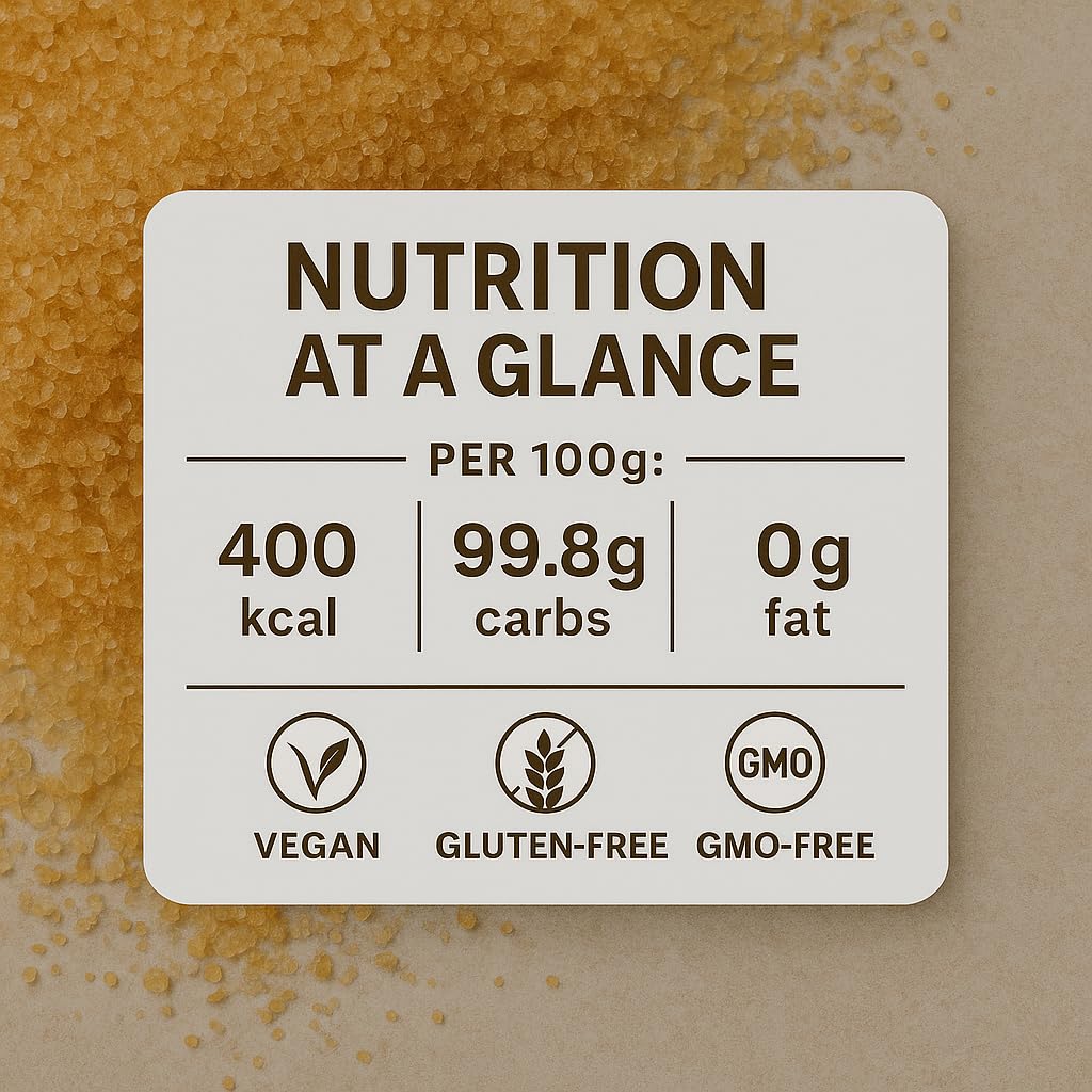 GiDeli 4 x 5 kg de sucre brun non raffiné
