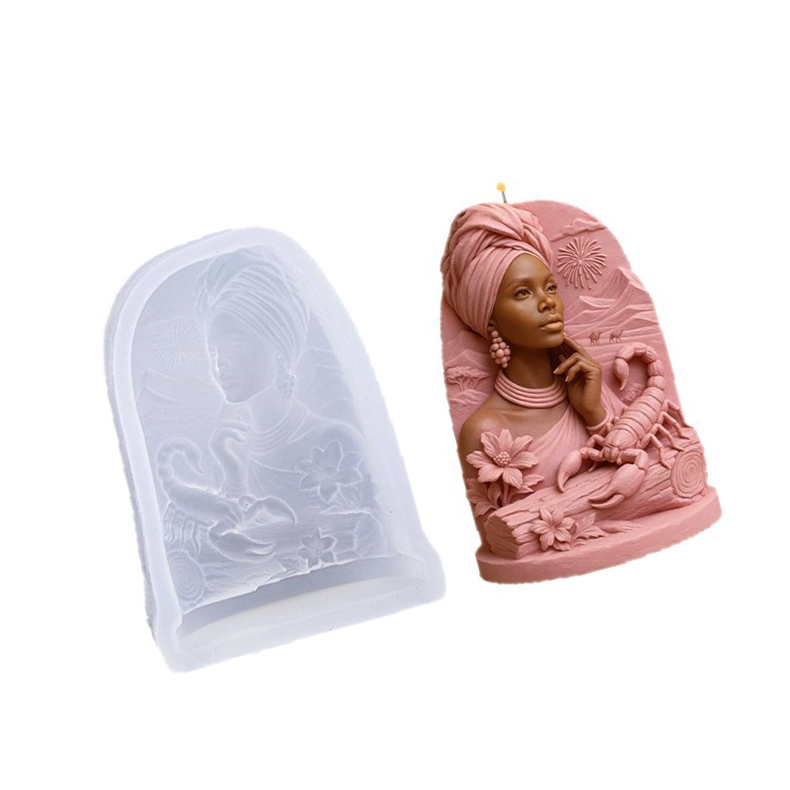 Alksubbm Artistic Sand Queens Silicone Mold Ideal for Home Decoration and Creative Making Unique for Donations
