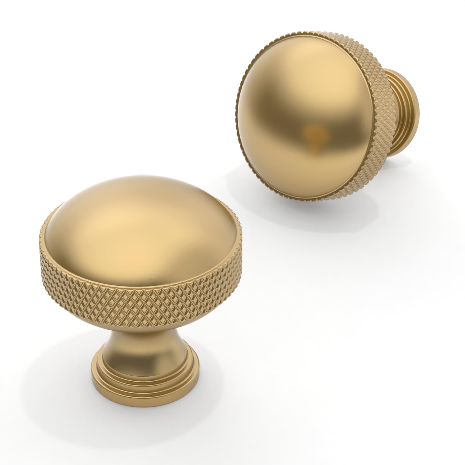 Asimerdeco 10 Pack Champagne Bronze Cabinet Knobs 30mm Round Kitchen Drawer Knobs — image 1