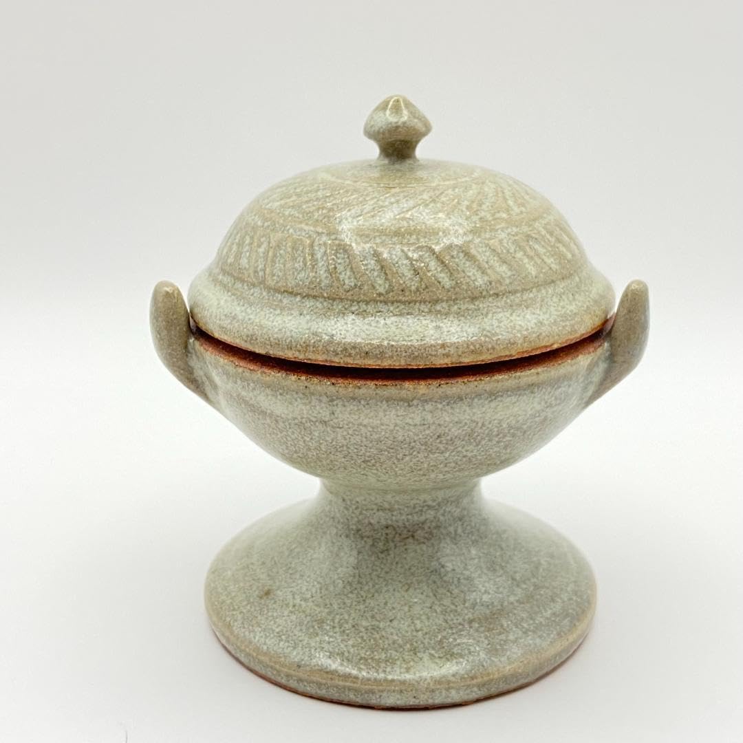 Amazon.co.jp: 蓋置 穂屋香炉 赤膚焼 古瀬堯三 共箱入 茶道具