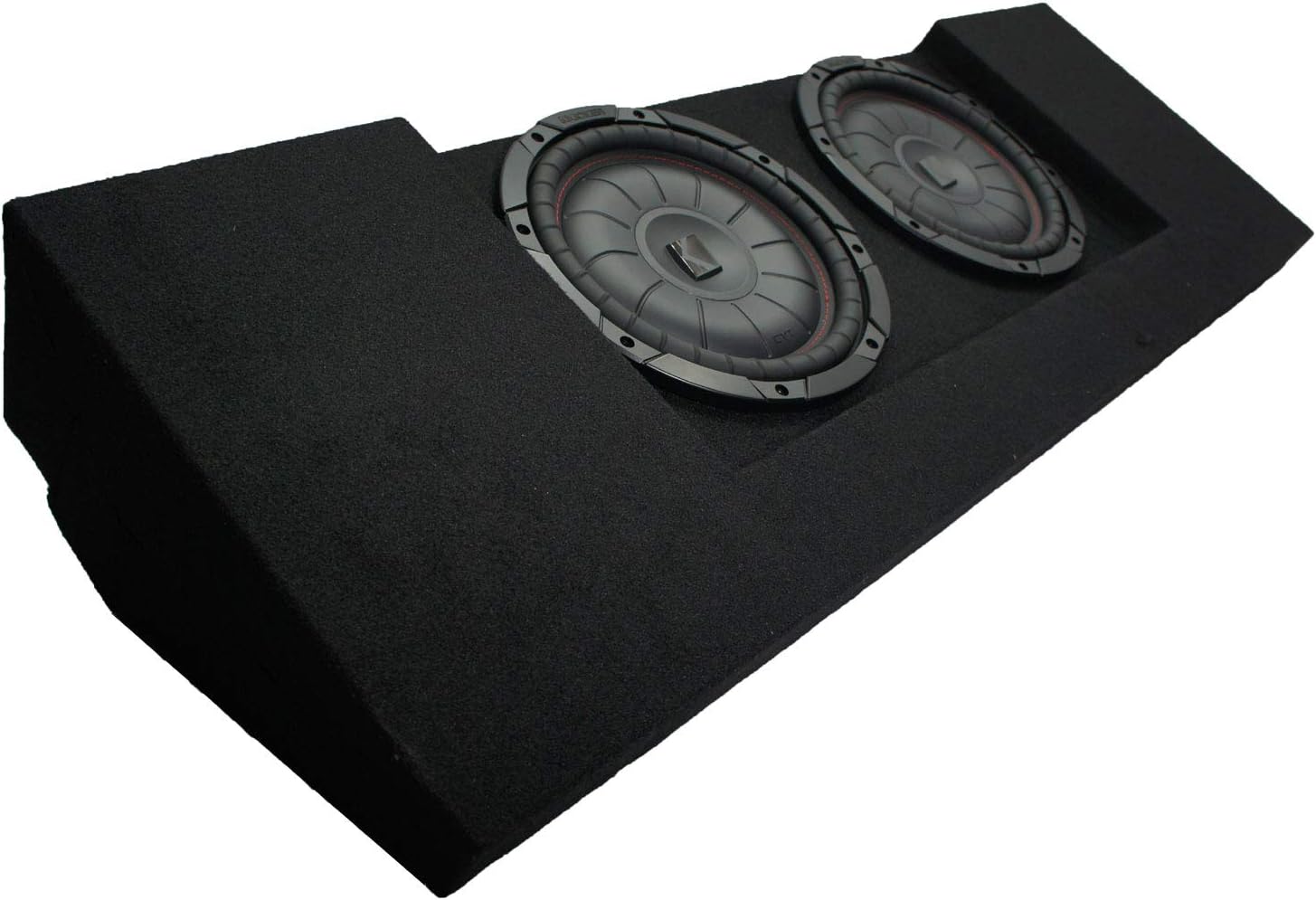 American Sound Connection Compatible with 2015-2025 Chevy Colorado Crew Cab Truck Dual 10" Kicker 43CVT104 Sub Box Enclosure