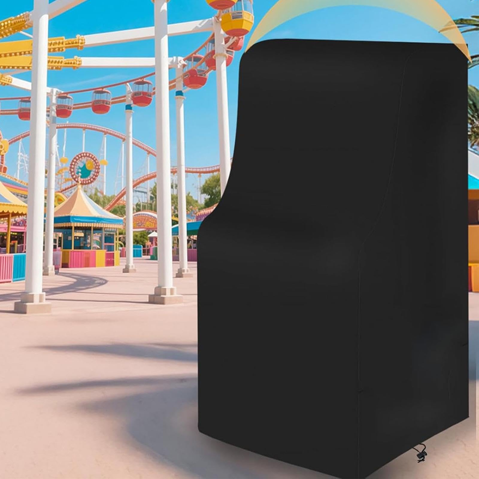 Qianly Funda para Máquina de Juego Cubierta para Arcade Protector de Consola Tapa de Panel de Control Protección contra Lluvia Polvo y Rayos Adecuada para, 56 x 79 x 168 cm
