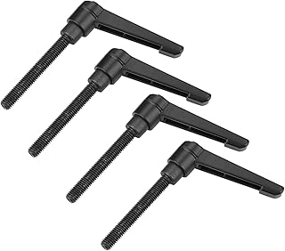 Adjustable Fixing Handle, 4PCS Universal Locking Metal Machine Knobs M8 Male Thread Hand Lever (25MM)