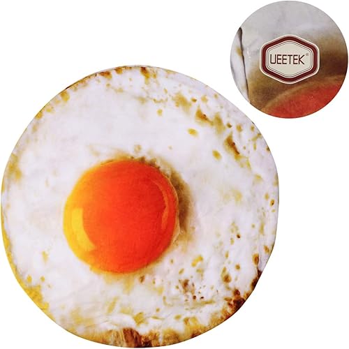 Miniatura 3 de Manta para mascotas para perros y gatos, con forma de huevo frito de animales, colchoneta para dormir