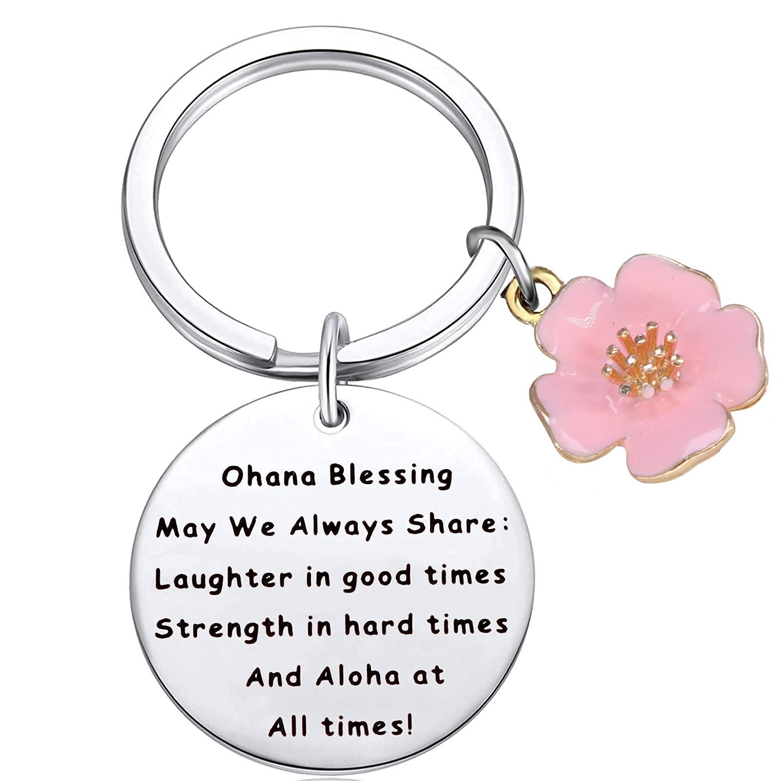 Ohana Keychain Blessing Gifts Hawaiian Keychain for Women Ohana Means Family Keychain Hawaii Jewelry Gift for Best Friend
