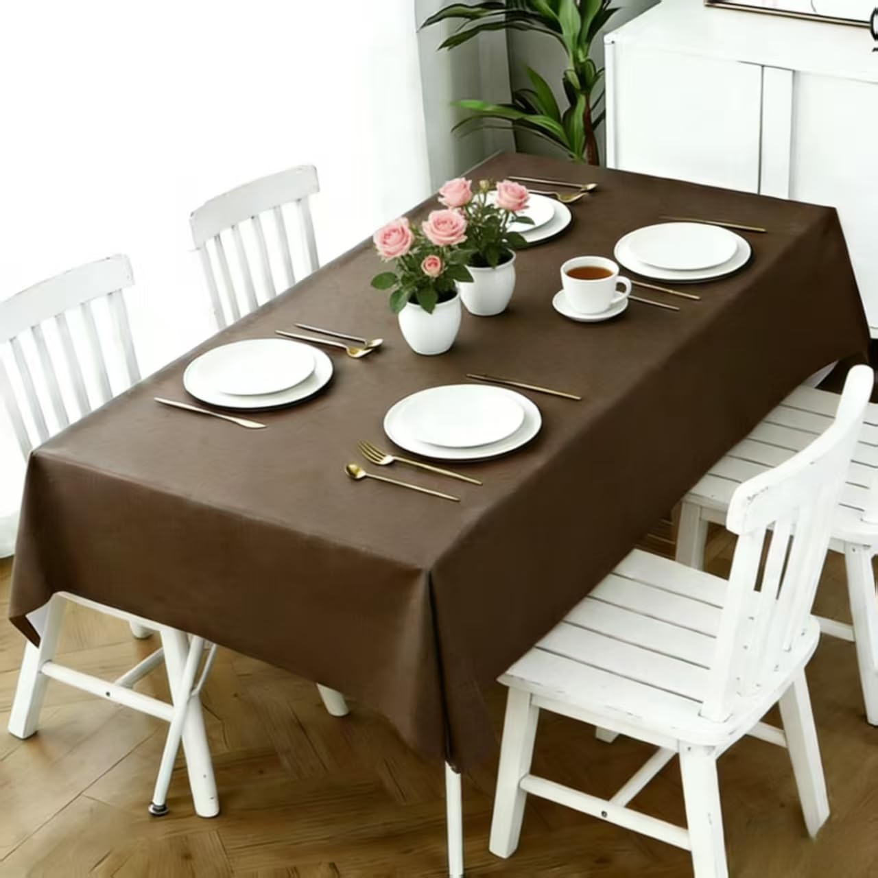 UmiHome テーブルクロス 90×90cm コーヒー
