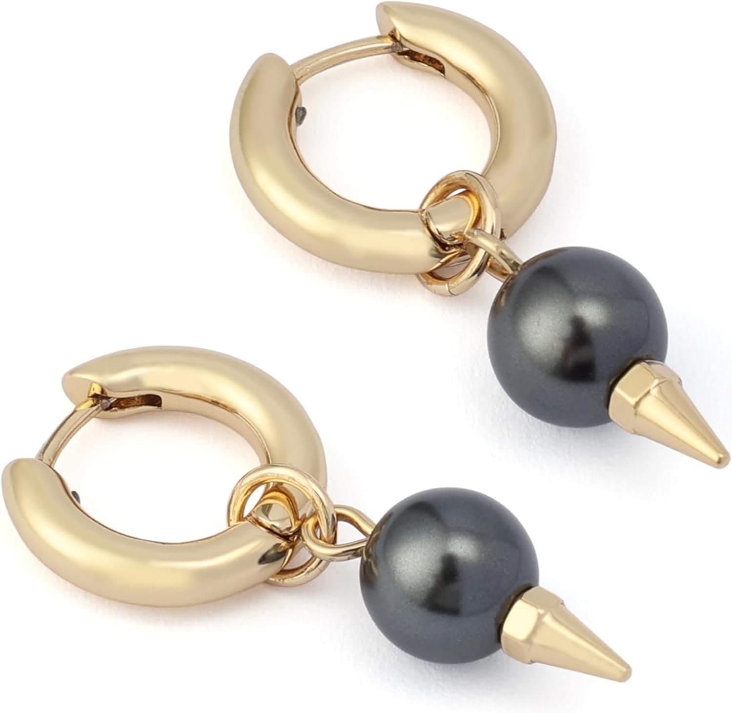 AllSaints Women's Pearl Spike Drop Earrings - Image 3