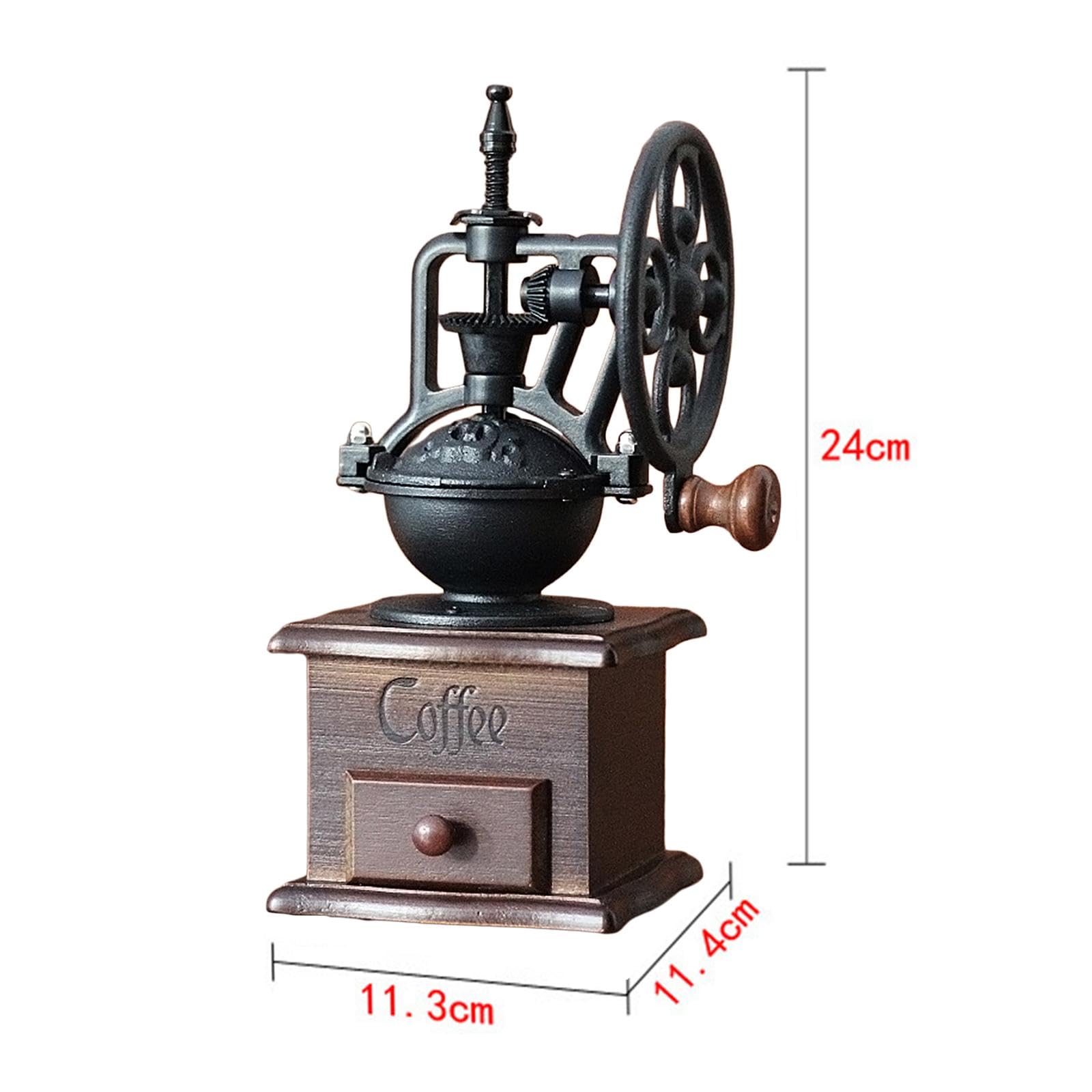 MERIGLARE Klassische Kaffeezubehör Handkaffeemühle Getreidemühle für Büro, Kaffeeschild