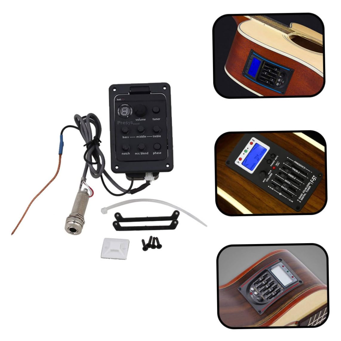 Guitare préampli micro guitare acoustique EQ micro affichage numérique pour Folk acoustique