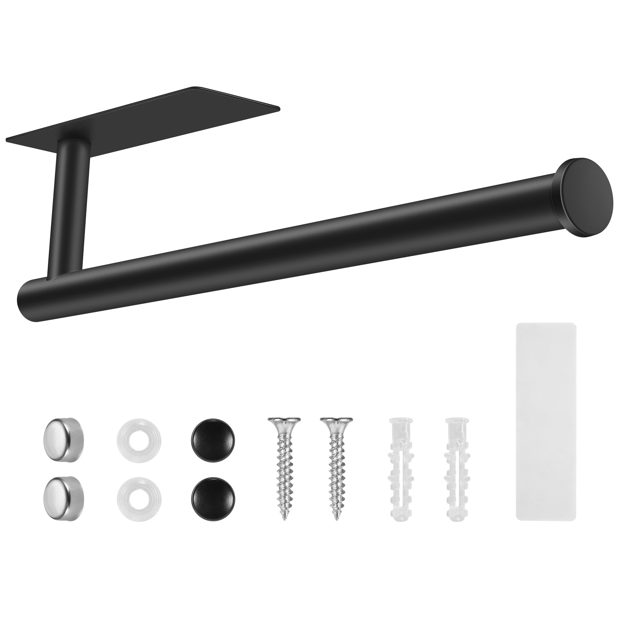 Paper Towel Holder Under Cabinet for Kitchen, UREZORGEAR™ Self Adhesive and Drilling Kitchen Paper Towel Stand Holder Wall Mounted for Kitchen Organization and Storage, SUS304 Stainless Steel