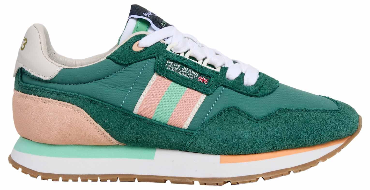 Pepe Jeans Women's Aiden Tape W Sneak, Green (Ivy Green), 36
