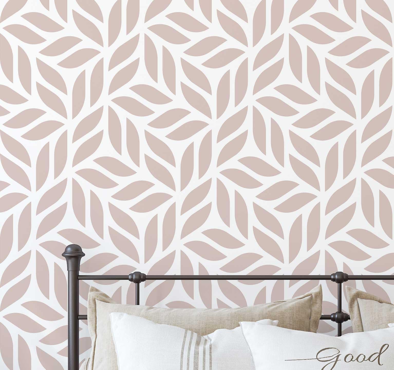 Papel pintado de hojas autoadhesivo y vinilo texturizado lavable