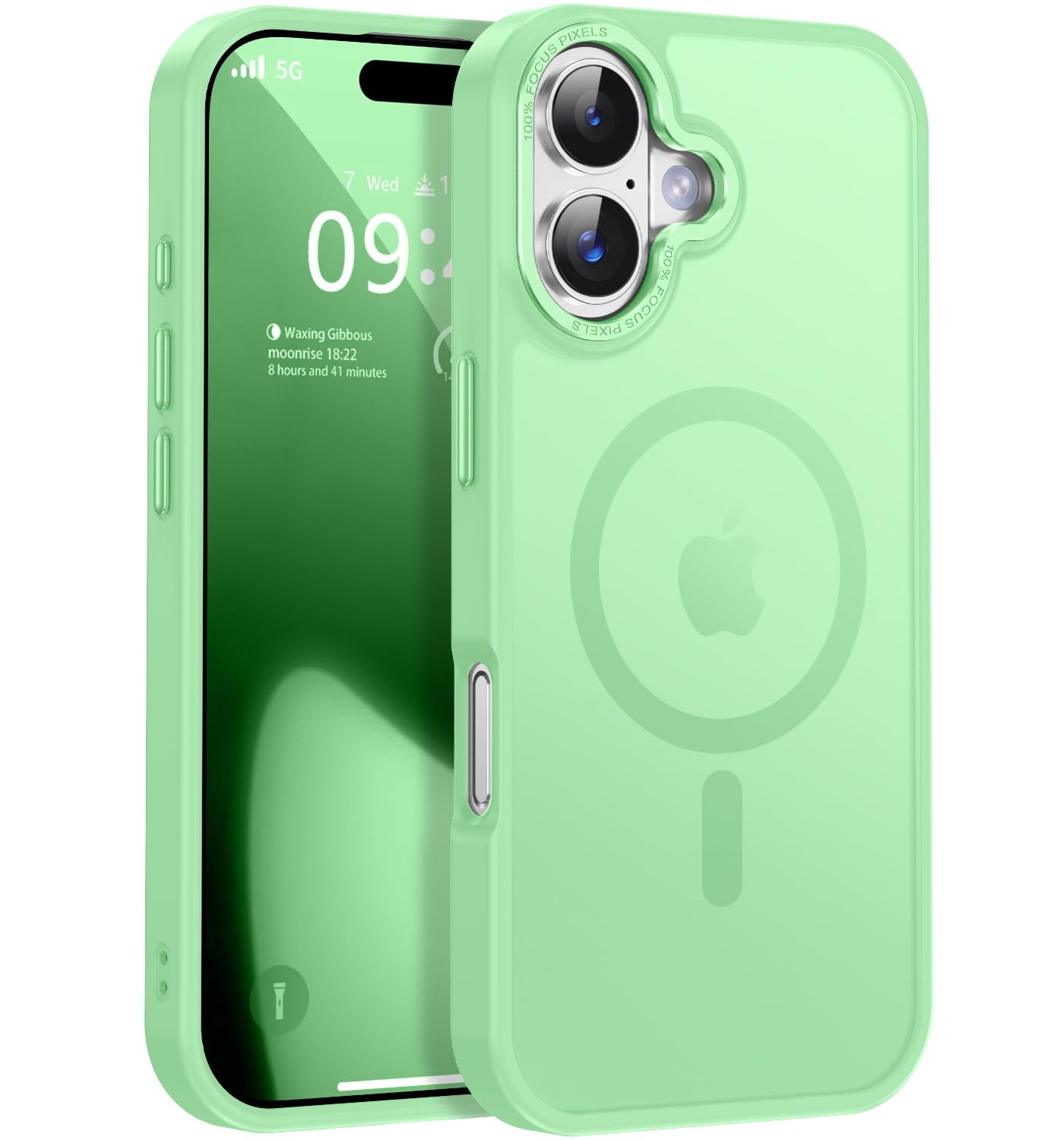 Newfuture Strong Magnetic Compatible with iPhone 17 Pro Case [13 FT Military Drop Protection] [Compatible with Magsafe] Slim Translucent Matte Shockproof with Anti-Fingerprint Phone Case, Tender Pink — view 236