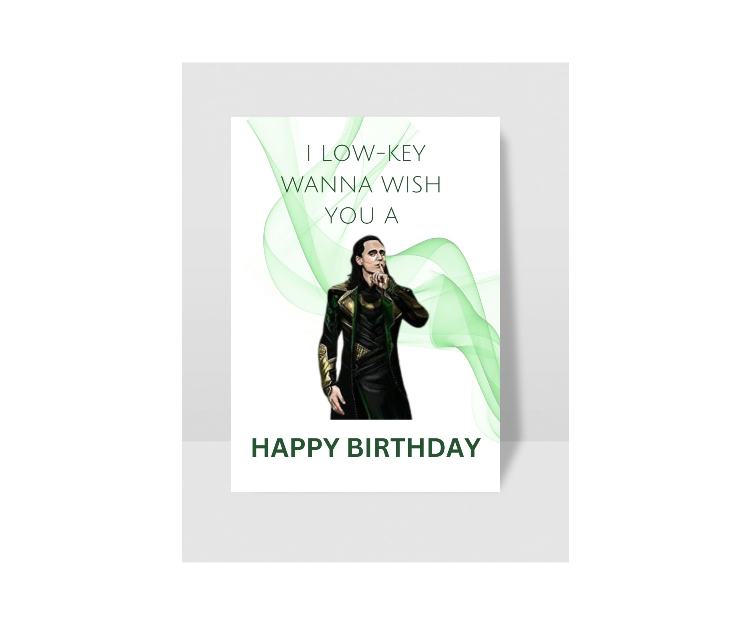 Very Funny Birthday Card,I Wanna LOW-KEY Wish You a Happy Birthday, Tv Birthday Card, Card for Him/Her, 7x5 inch Card with Envelope., Birthday Party, Tv Show Card for Her.