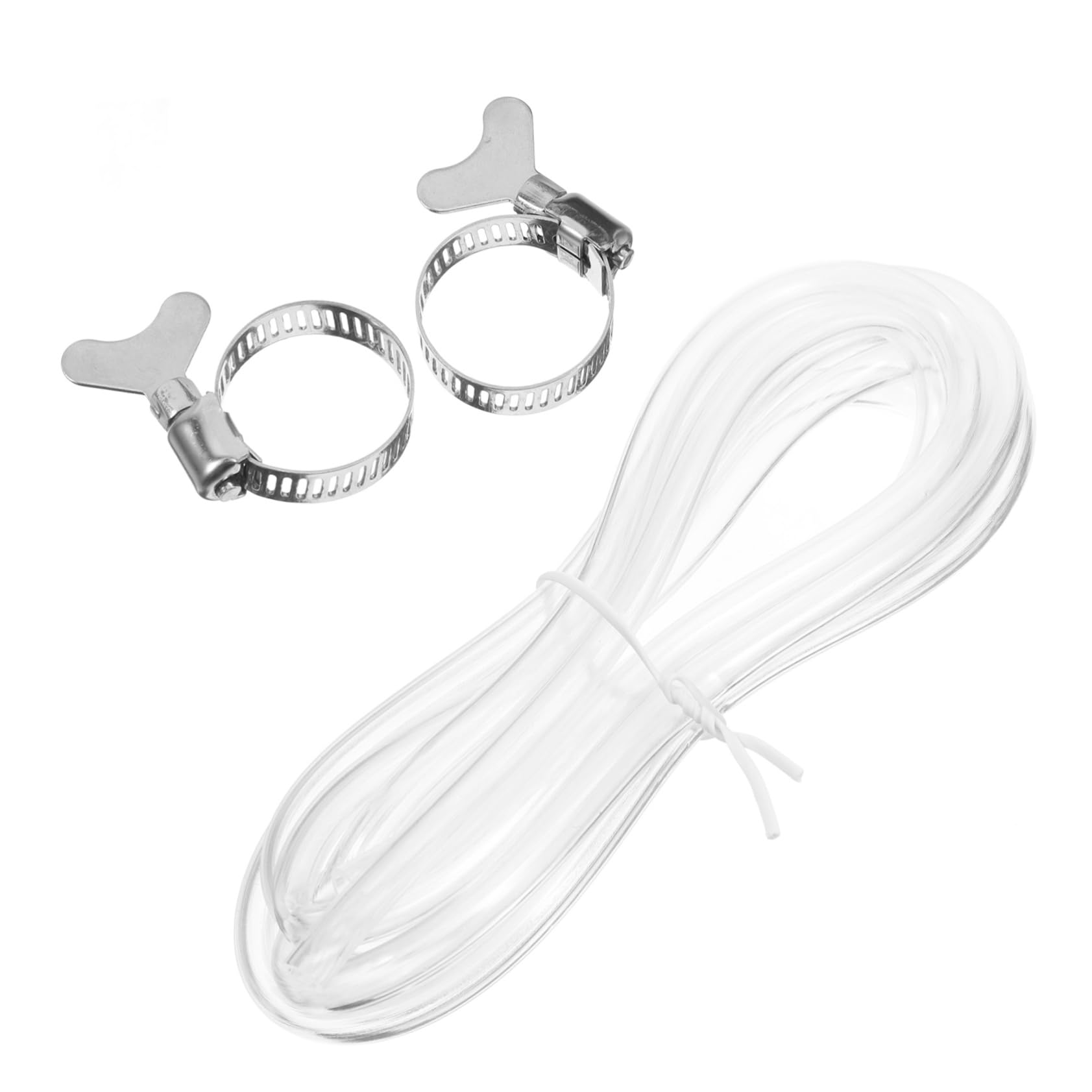 Unomor 2m Beer Brewing Gas Hose Co2 High Pressure Tubing Clamps for Homebrewing Bar Use Flexible