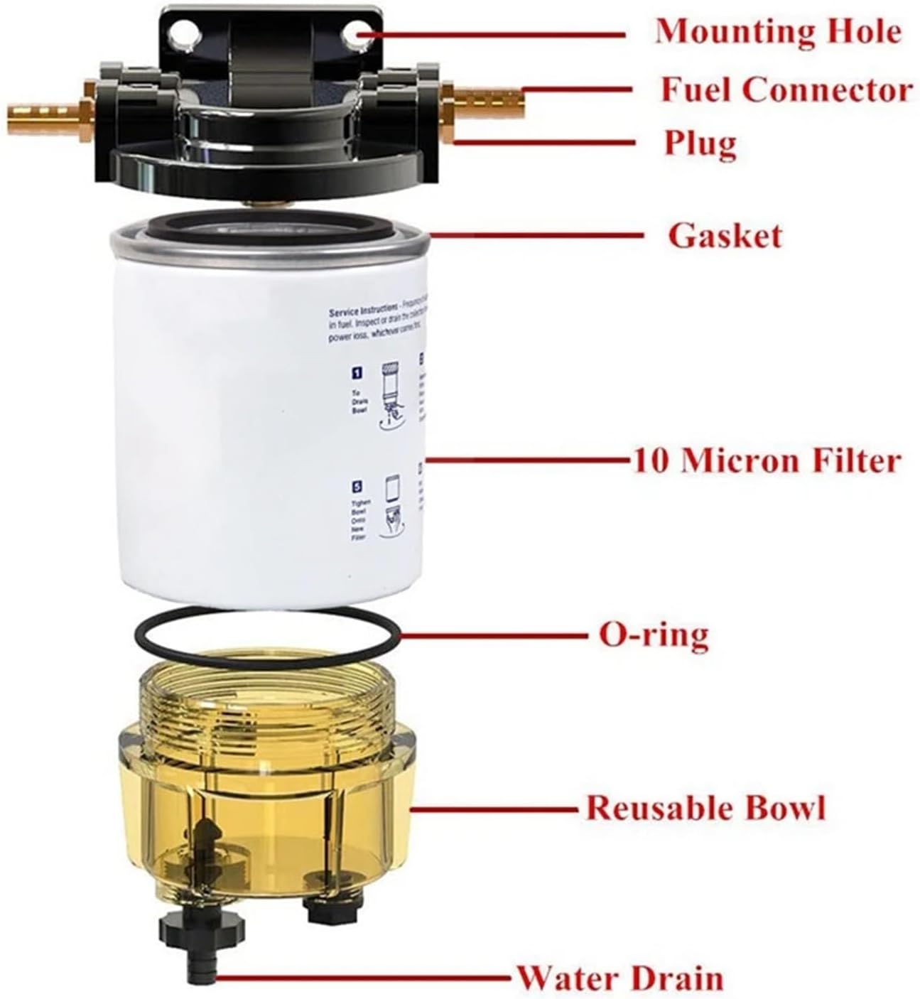 Car modification marine fuel filter S3213 oil-water separator fuel water separation filter