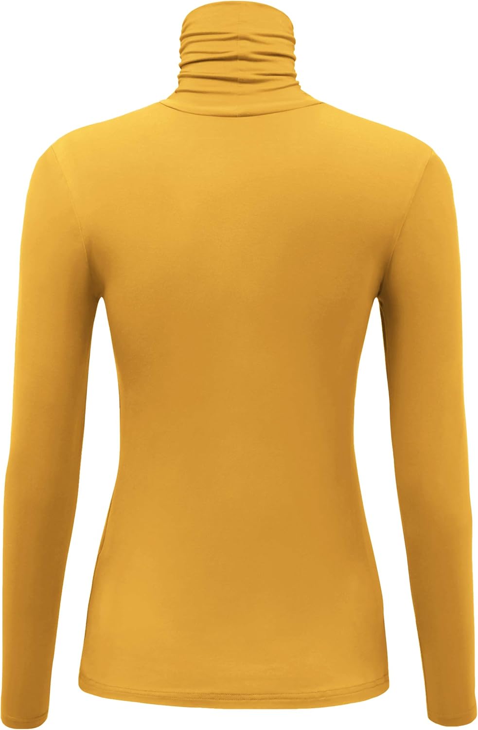 AUHEGN Women's Long Sleeve Lightweight Turtleneck Top Slim Fit Pullover T-Shirt (S-XXL) - Image 4